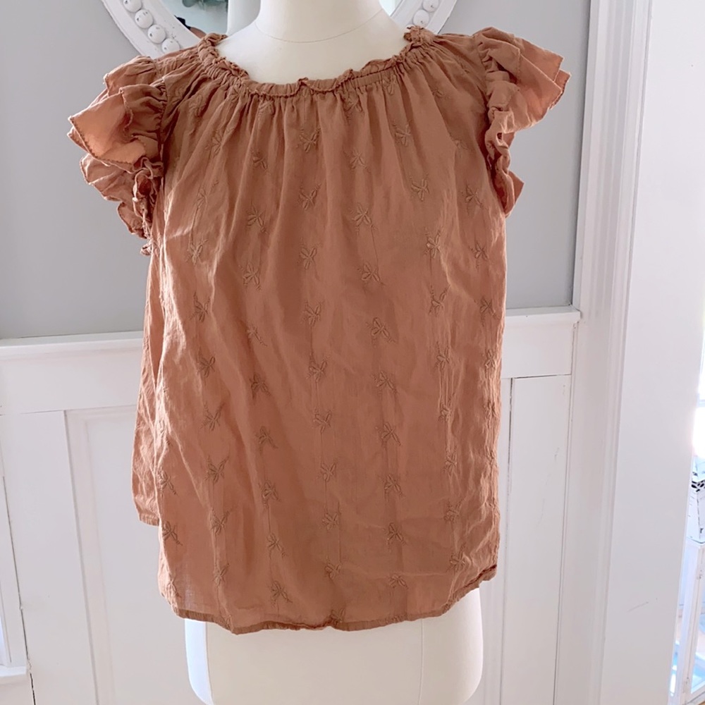 Target flutter sleeve top size medium
